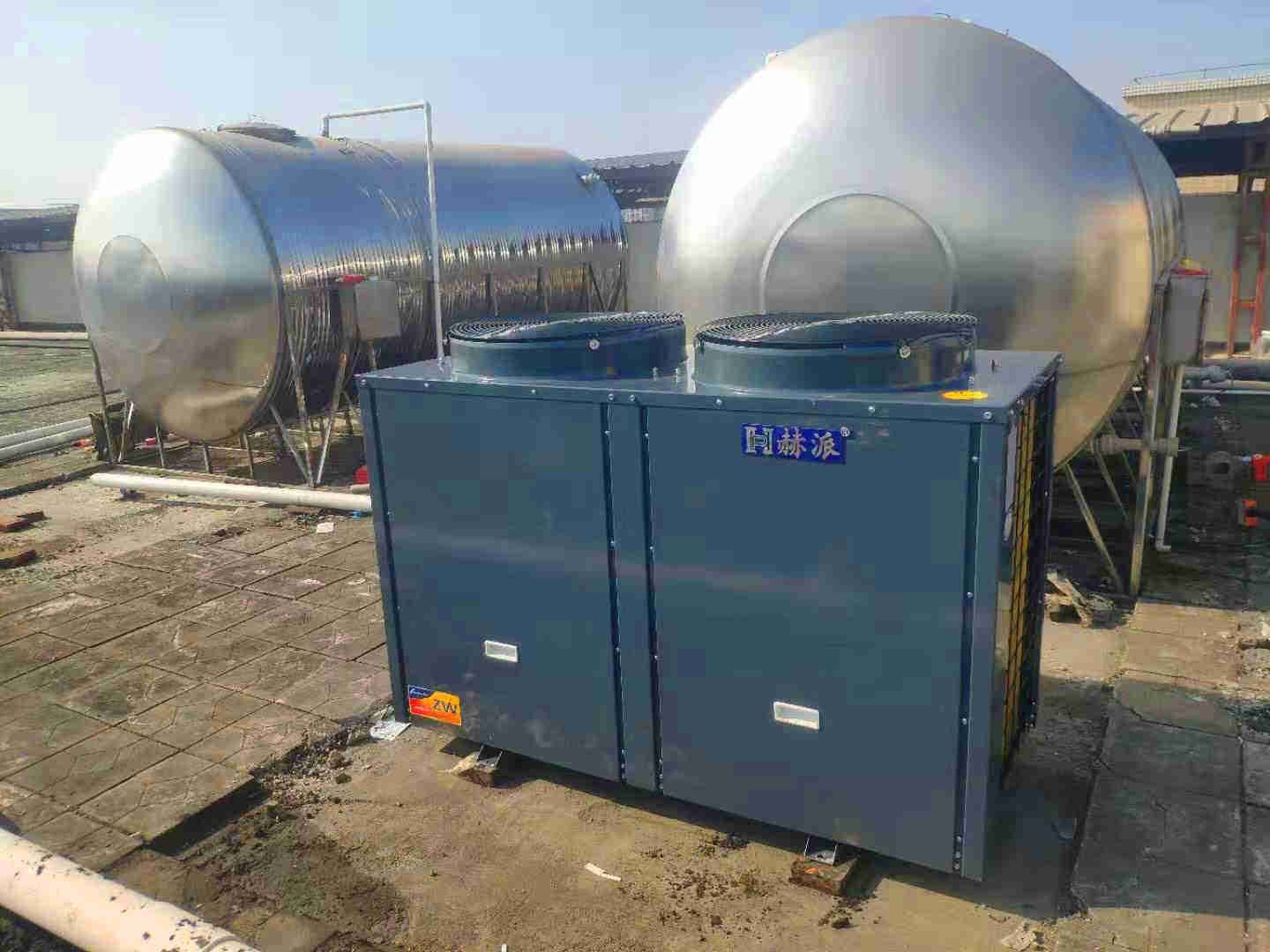 空氣源熱泵熱水工程機組的設(shè)計、安裝、計算詳解